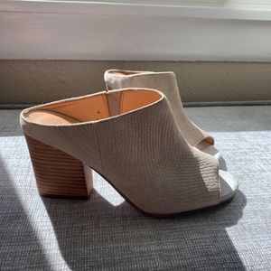 Franco Sarto Gray Mules Size 6